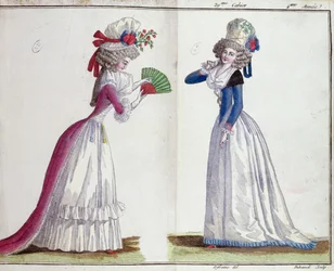 Modeplaat, 1789 (kleurgravure)